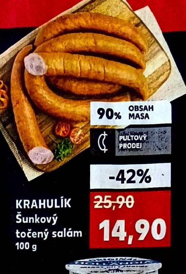 KRAHULÍK Šunkový točený salám