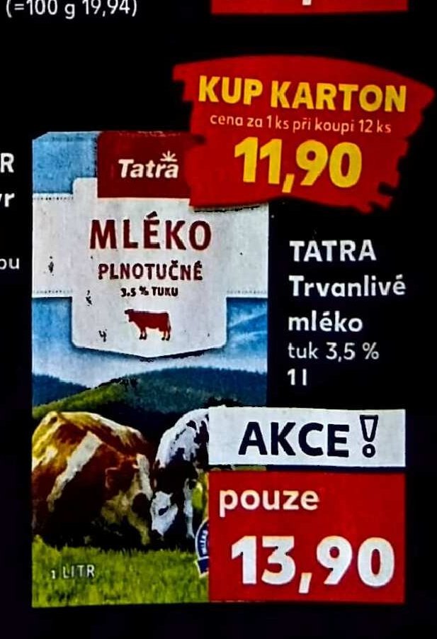 TATRA Trvanlivé mléko