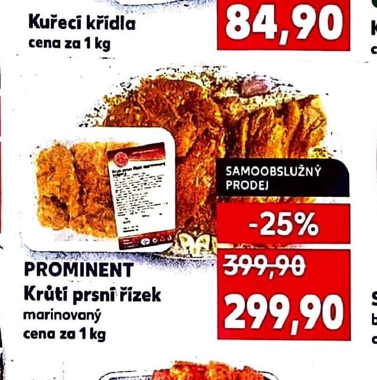 PROMINENT Krůtí prsní řízek marinovaný