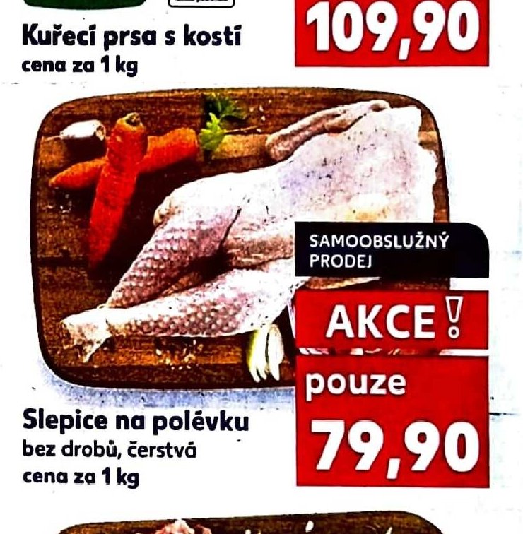 Slepice na polévku bez drobů, čerstvá
