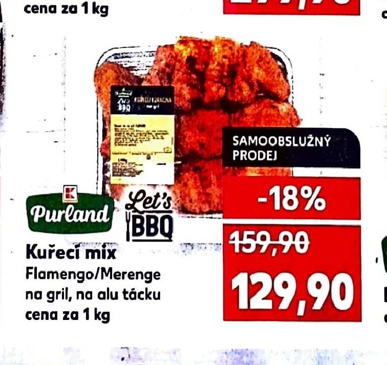 Kuřecí mix Flamengo/Merenge na gril, na alu tácu