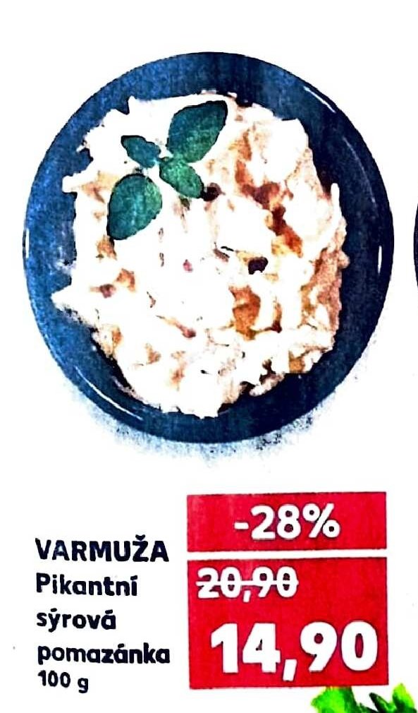 VARMUŽA Pikantní sýrová pomazánka