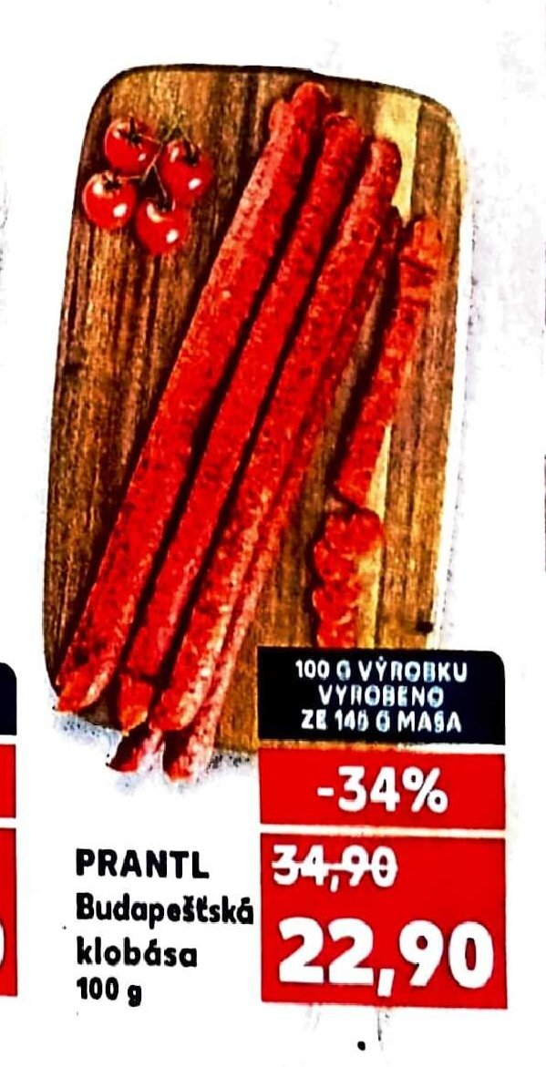 PRANTL Budapešťská klobása 100 g