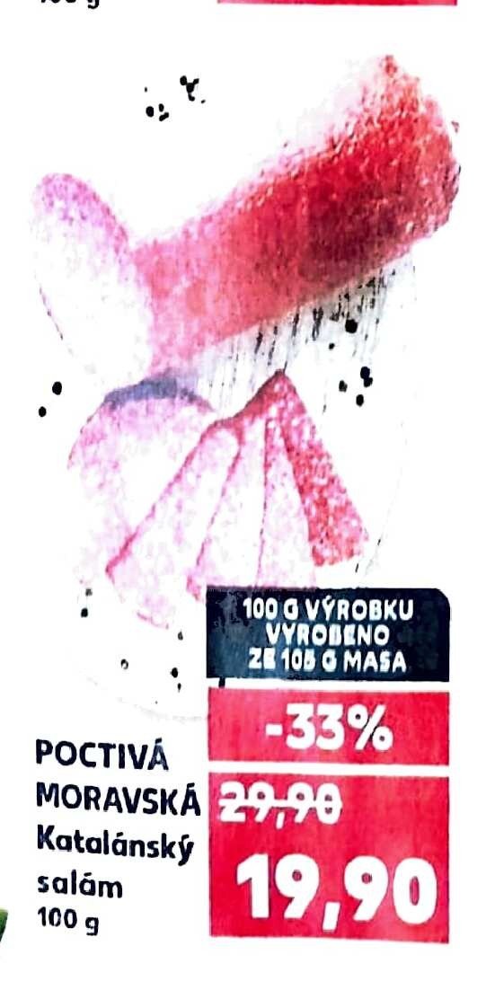 POCTIVÁ MORAVSKÁ Katalánský salám 100 g