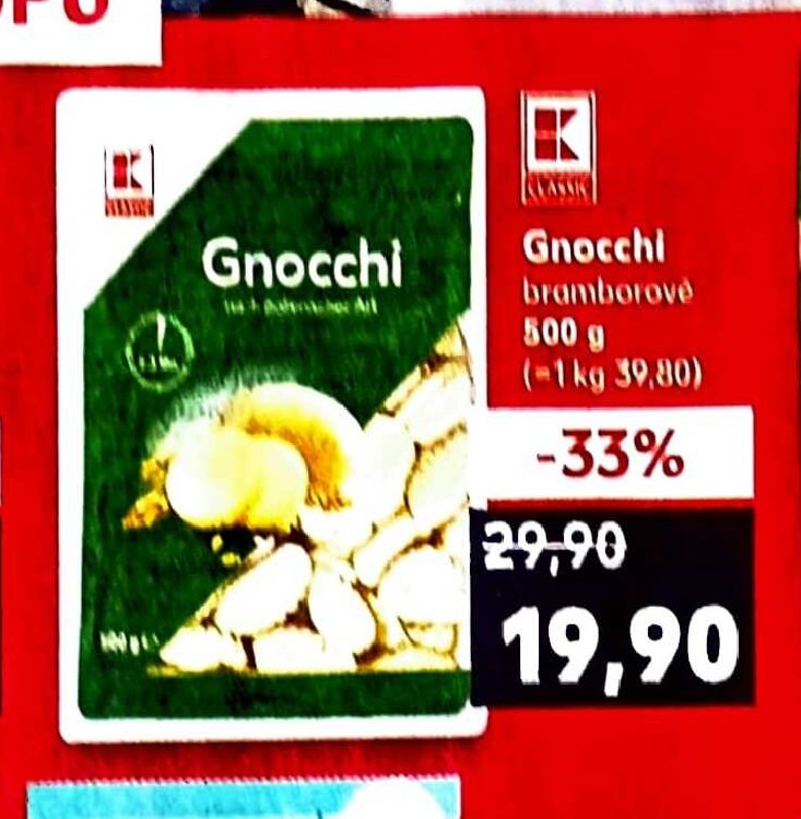 Gnocchi bramborové