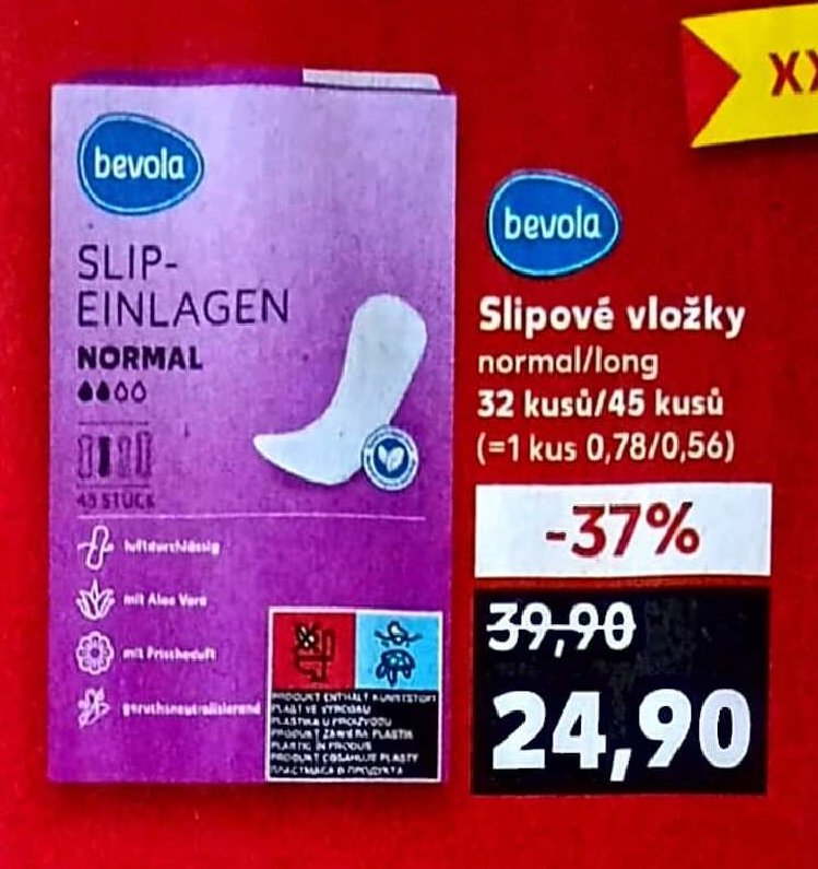 Slipové vložky normal/long