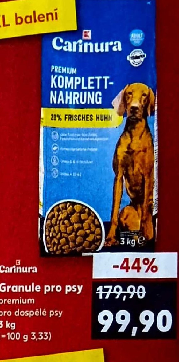 Carinura kompletní krmivo 3 kg