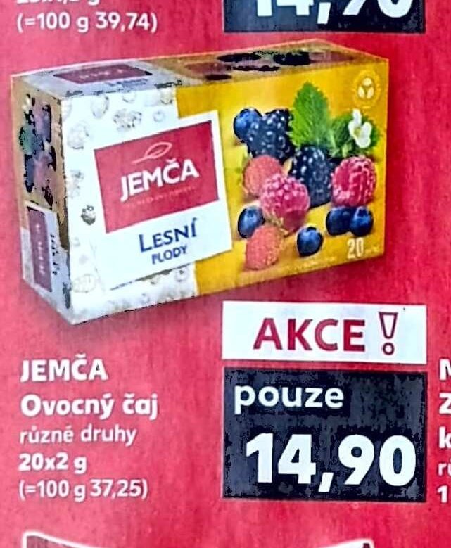 Jemča ovocný čaj 20x2 g