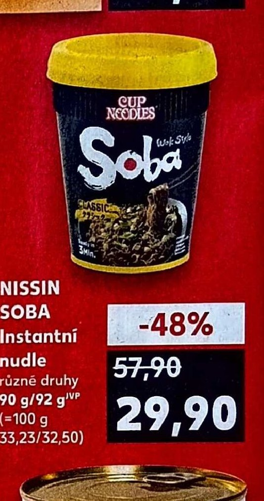 NISSIN SOBA Instantní nudle