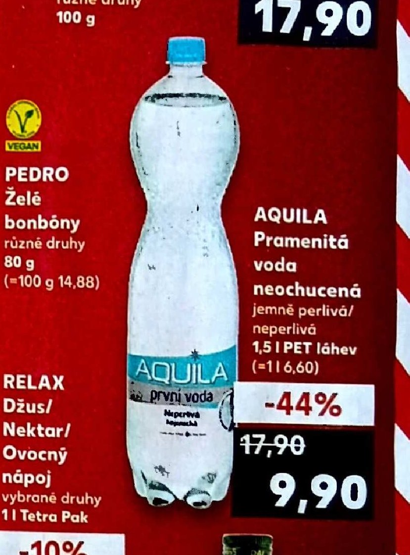AQUILA Pramenitá voda neochucená