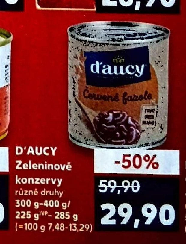 D'AUCY Zeleninové konzervy