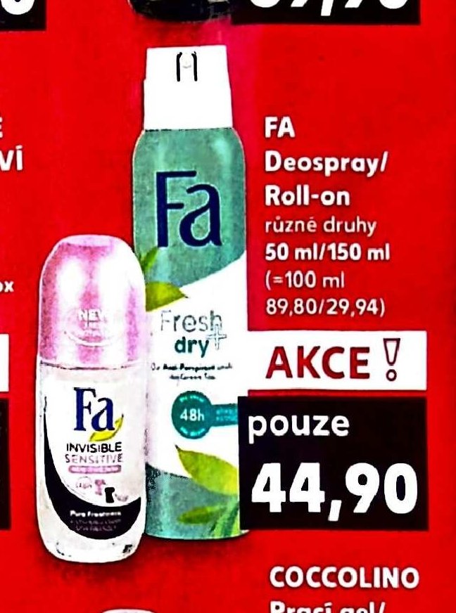 Fa Deospray/Roll-on