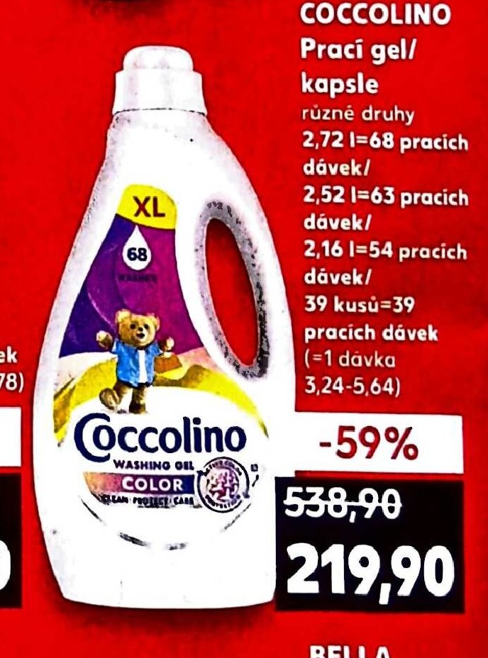 Coccolino Prací gel/kapsle