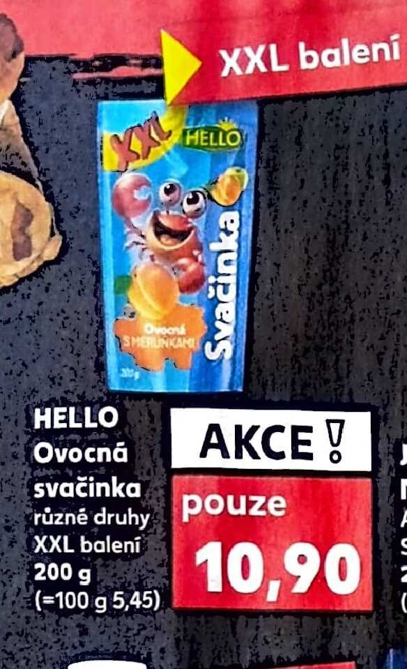HELLO Ovocná svačinka XXL balení 200 g