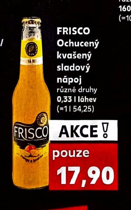 FRISCO Ochucený kvašený sladový nápoj 0,33 l