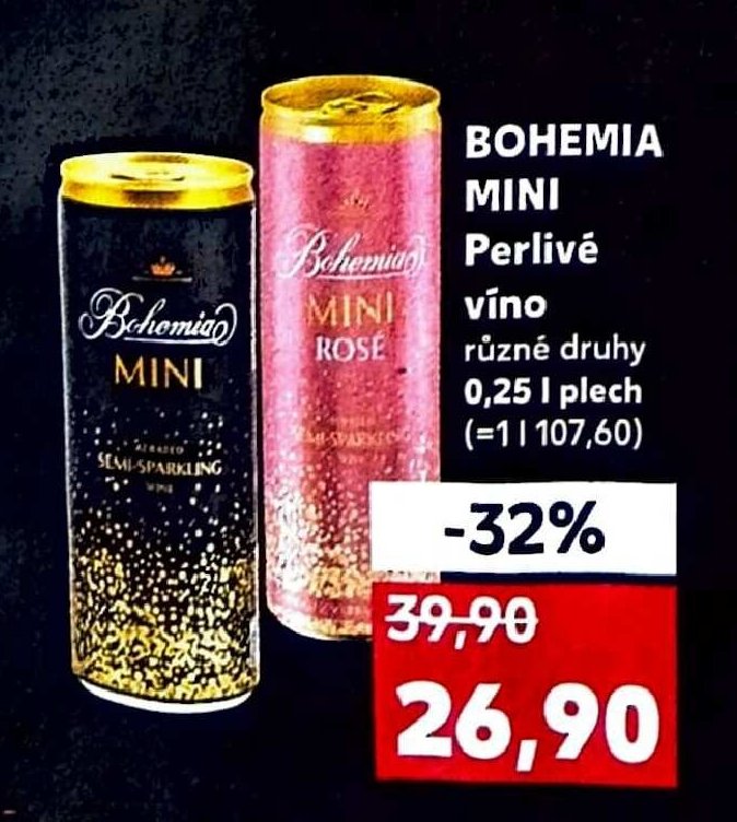 BOHEMIA MINI Perlivé víno 0,25 l