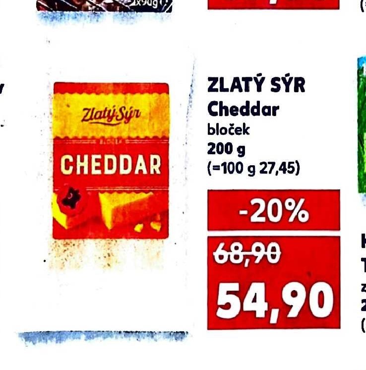ZLATÝ SÝR Cheddar
