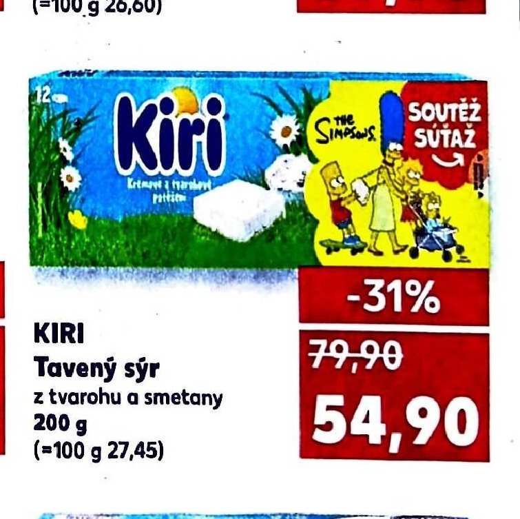 KIRI Tavený sýr z tvarohu a smetany