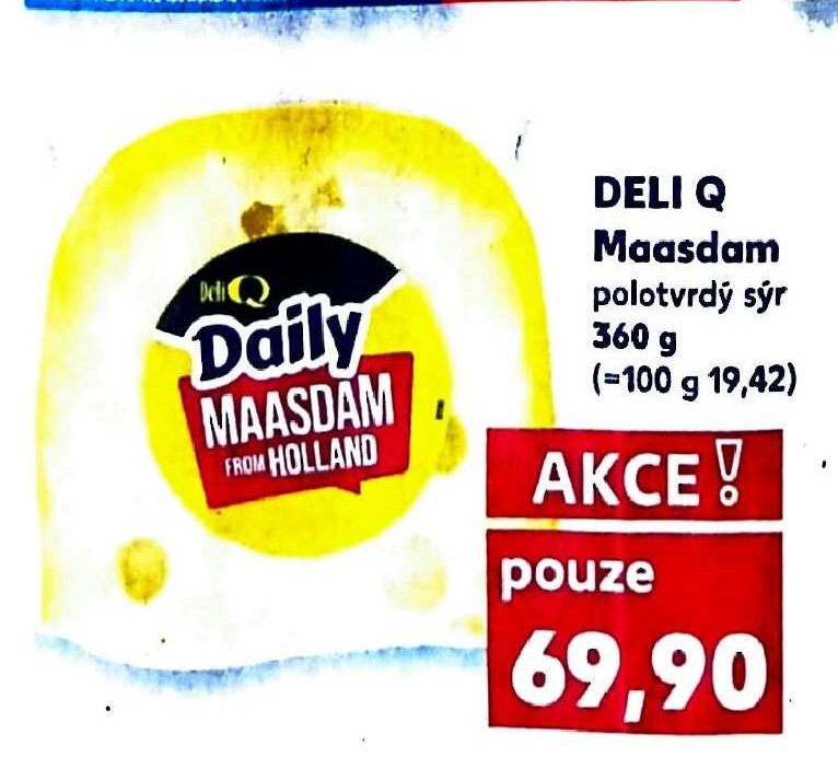 DELI Q Maasdam polotvrdý sýr