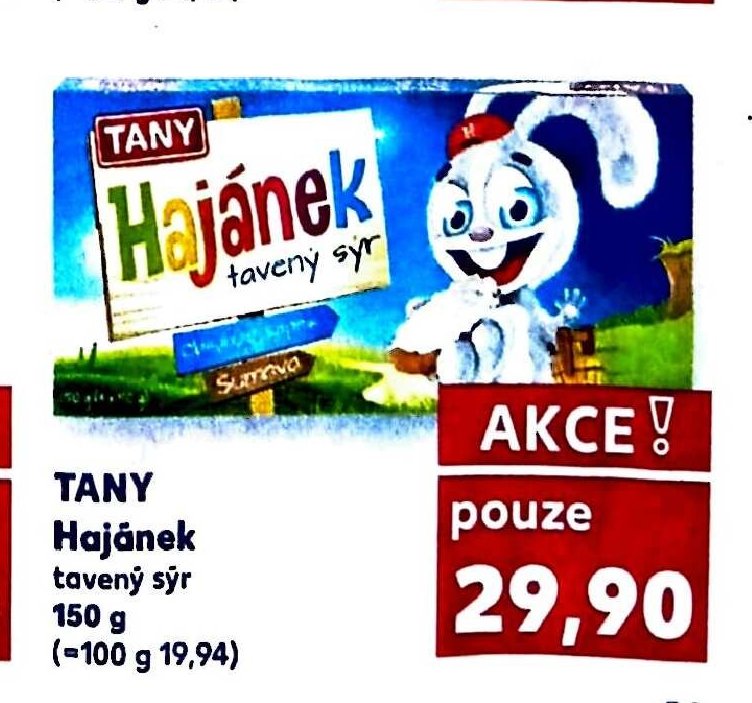 TANY Hajánek tavený sýr