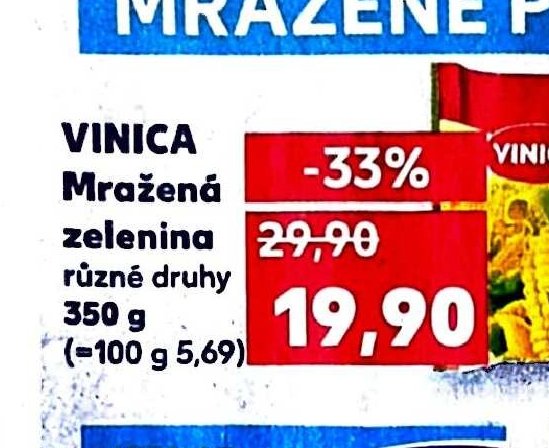 Vinica Mražená zelenina různé druhy 350 g