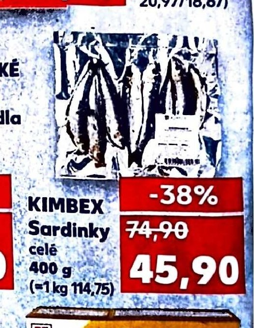 Kimbex Sardinky celé 400 g