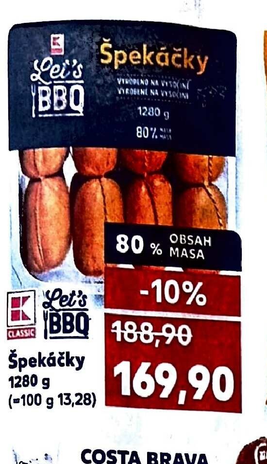 Lei's BBQ Špekáčky 1280 g