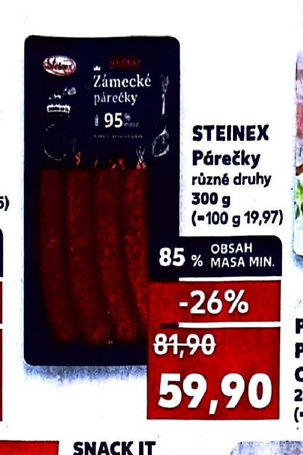 STEINEX Párečky různé druhy 300 g