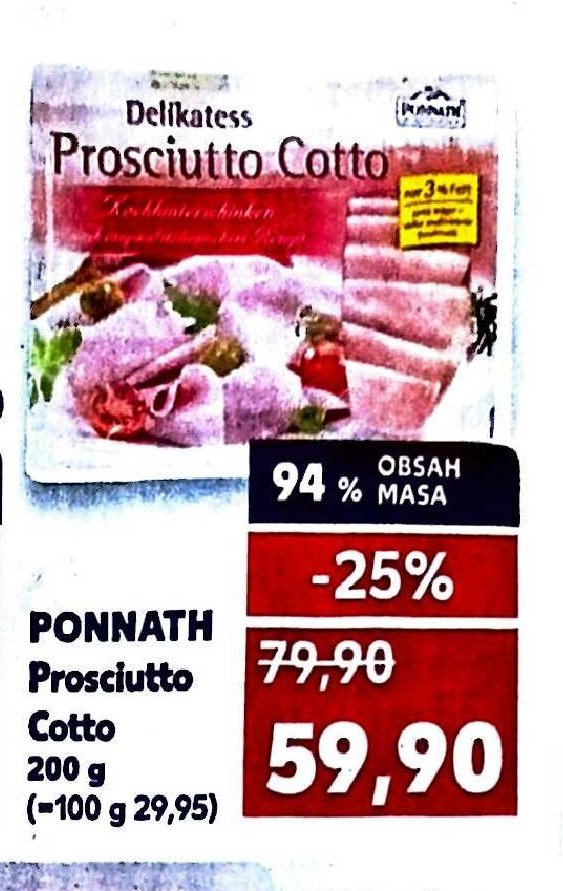 PONNATH Prosciutto Cotto 200 g
