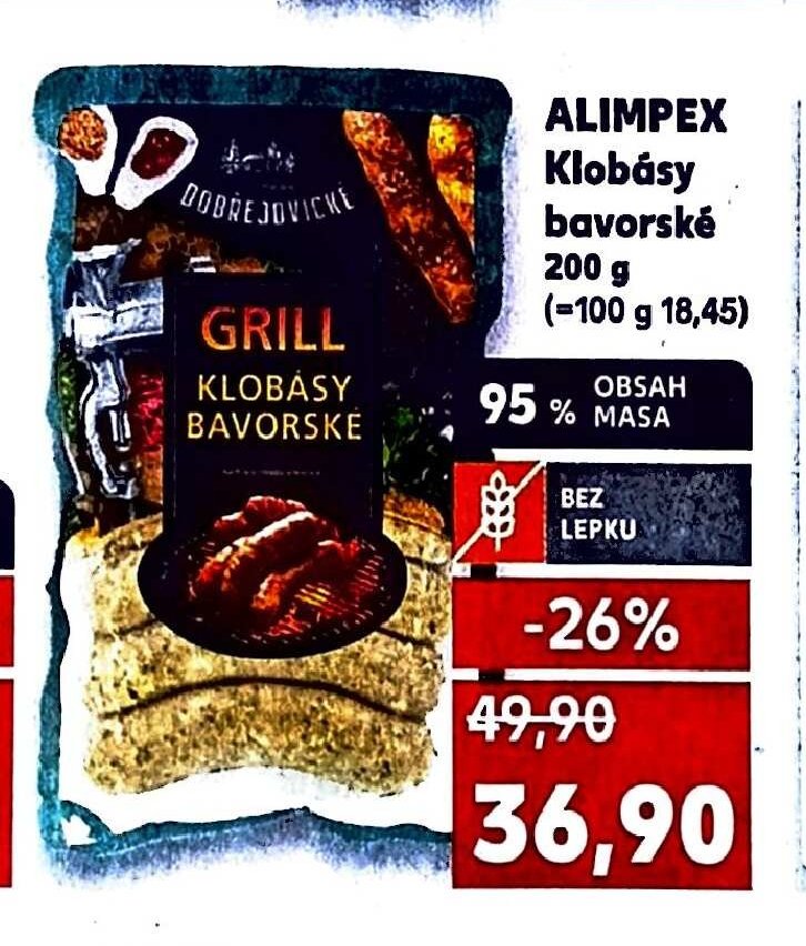 ALIMPEX Klobásy bavorské 200 g