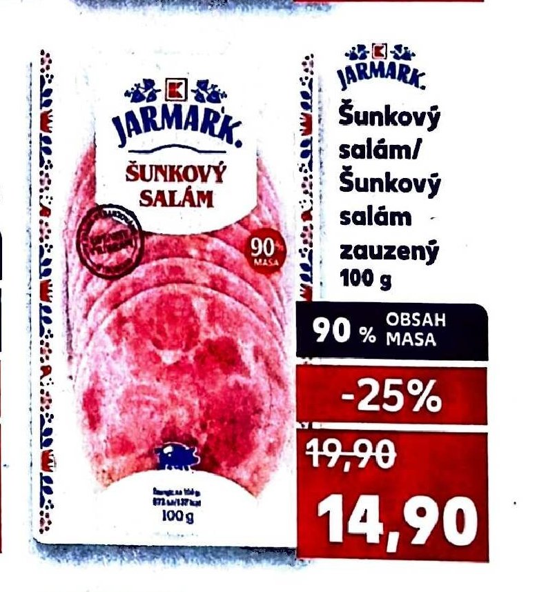 JARMARK Šunkový salám 100 g