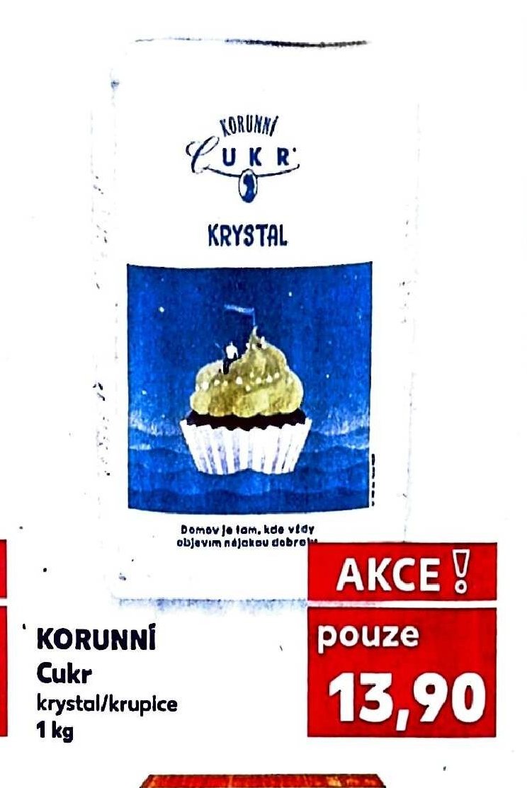 Korunní Cukr krystal/krupice 1 kg