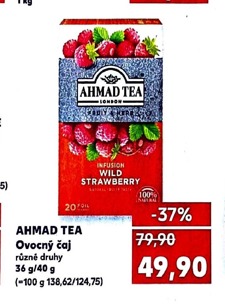 Ahmad Tea Ovocný čaj různé druhy 36 g/40 g