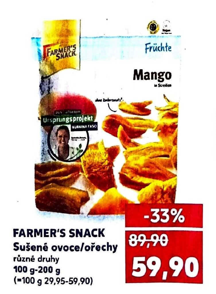 Farmer's Snack Sušené ovoce/ořechy různé druhy 100 g-200 g