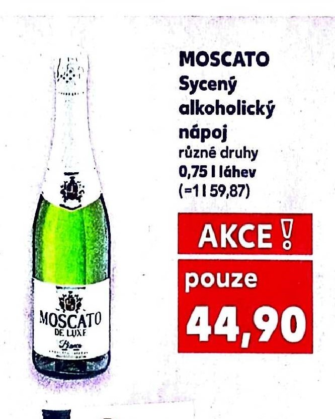 Moscato Sycený alkoholický nápoj