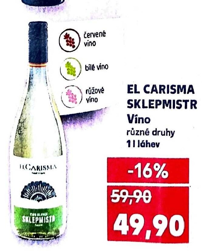 El Carisma Sklepmistr Víno