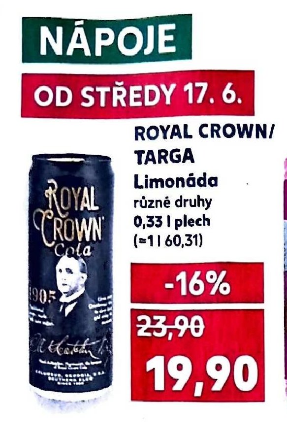ROYAL CROWN/TARGA Limonáda