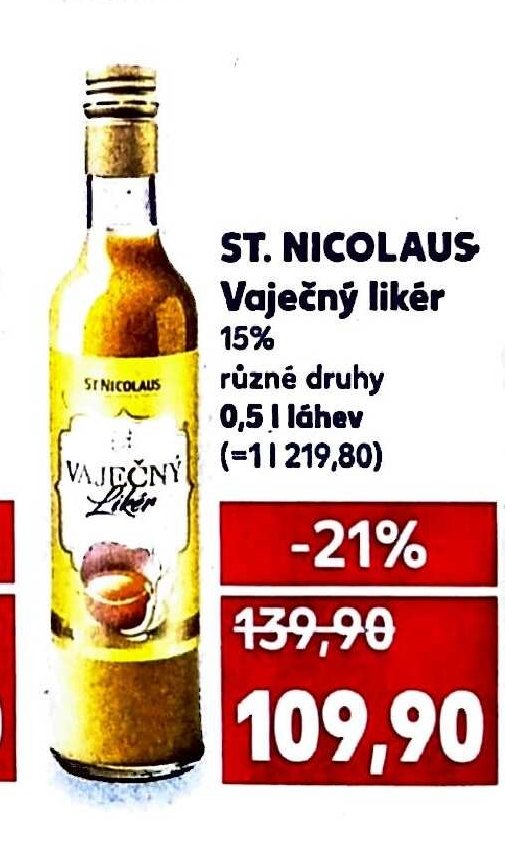 ST. NICOLAUS Vaječný likér