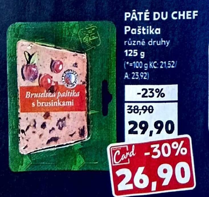 Pâté Du Chef Paštika