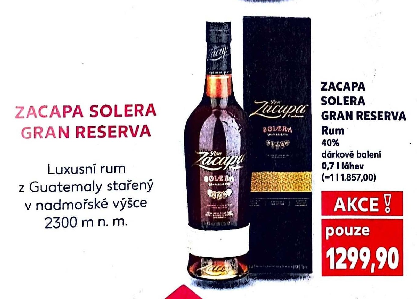 ZACAPA SOLERA GRAN RESERVA