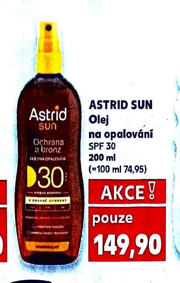 ASTRID SUN Olej na opalování SPF 30
