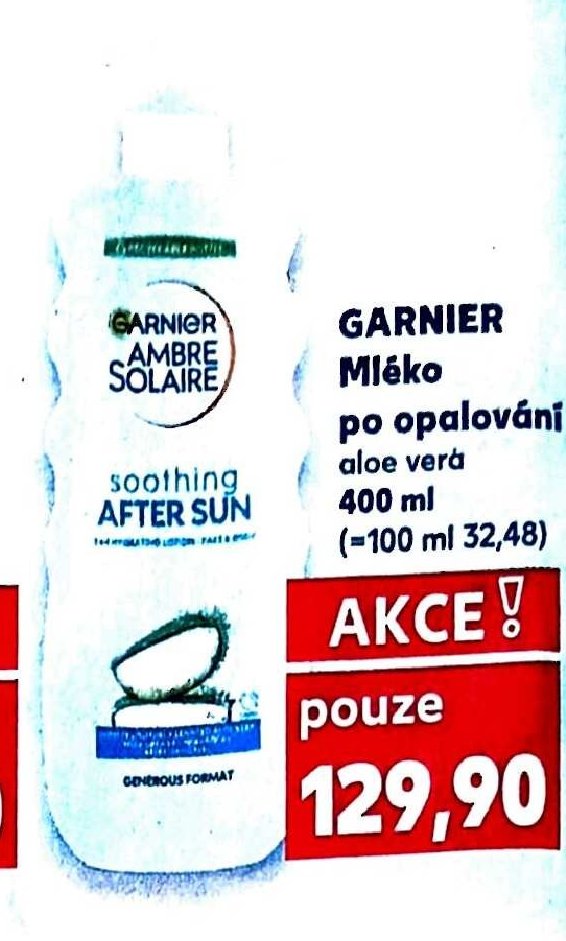 GARNIER Mléko po opalování aloe vera