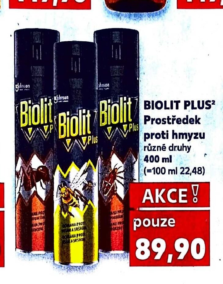 BIOLIT PLUS Prostředek proti hmyzu různé druhy