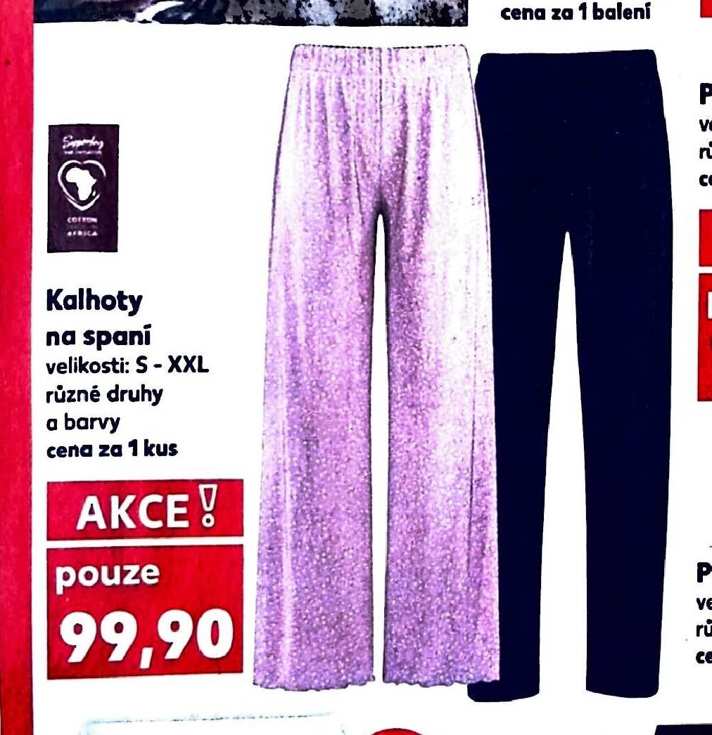 Kalhoty na spaní
