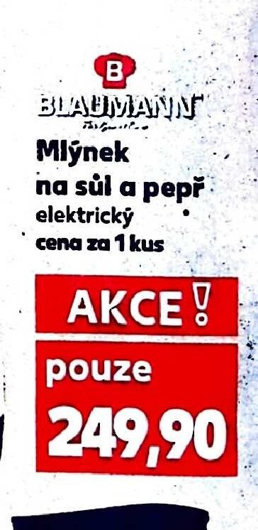 Mlýnek na sůl a pepř