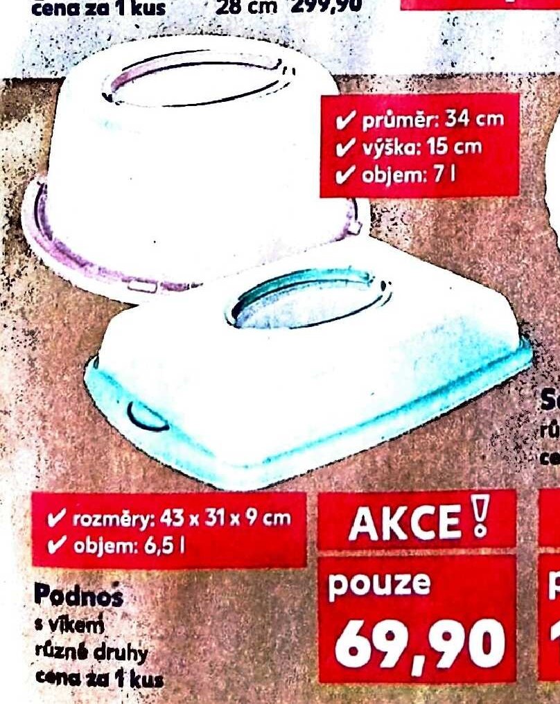 Podnos s víkem