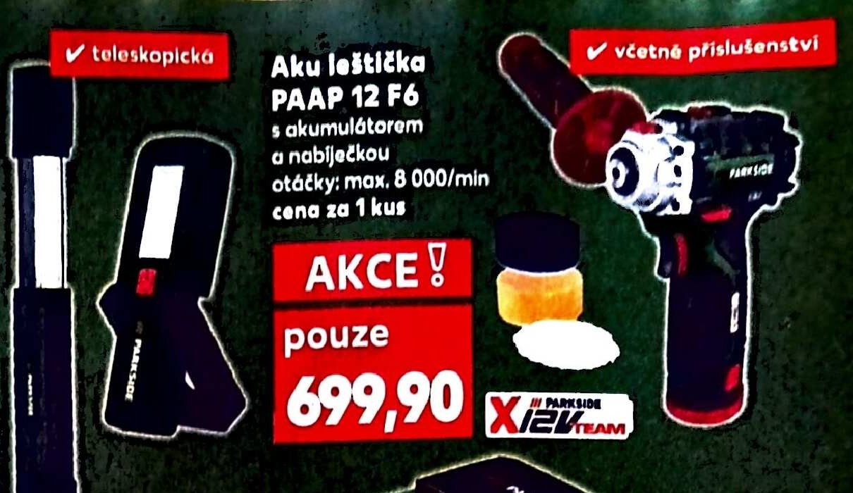 Aku leštička PAAP 12 F6