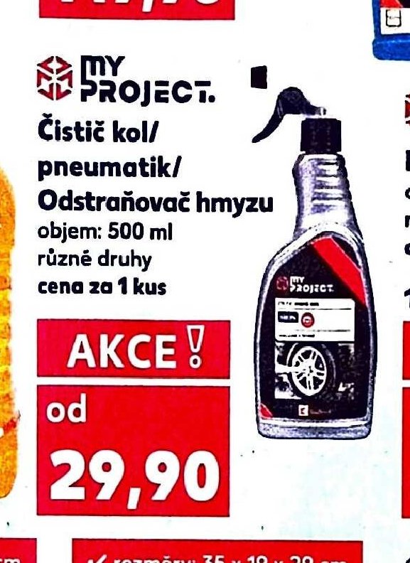 My Project Čistič kol/pneumatik/Odstraňovač hmyzu