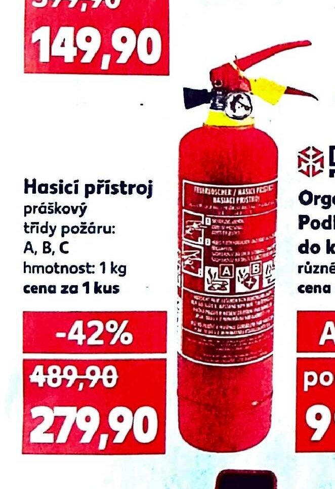 Hasicí přístroj práškový