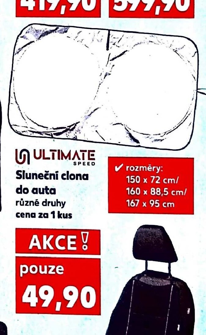 Ultimate Speed Sluneční clona do auta